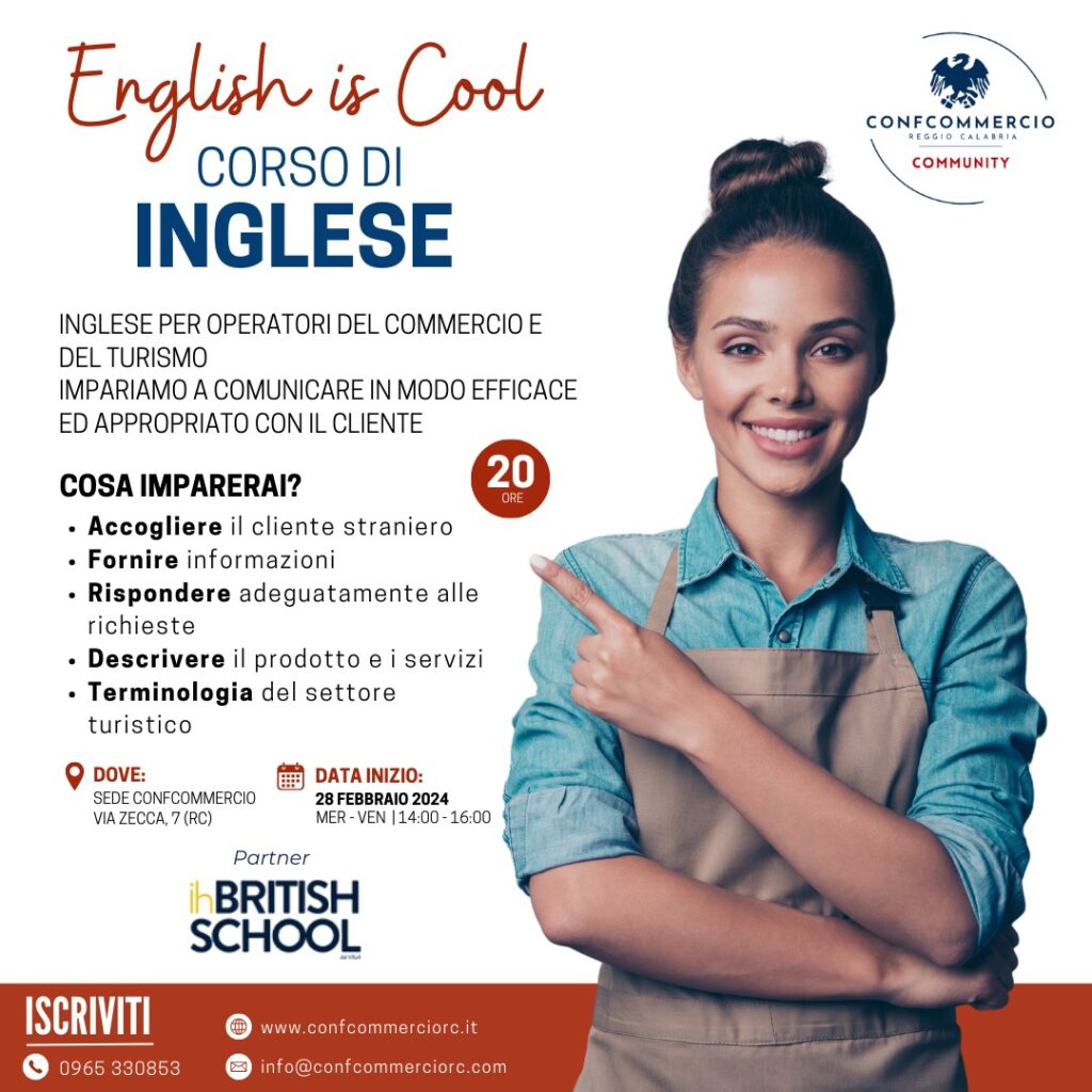 English is cool Confcommercio Reggio Calabria
