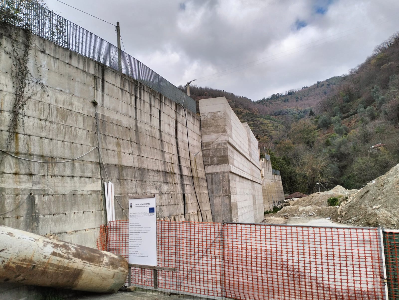 Lavori ad Acquacalda di San Roberto