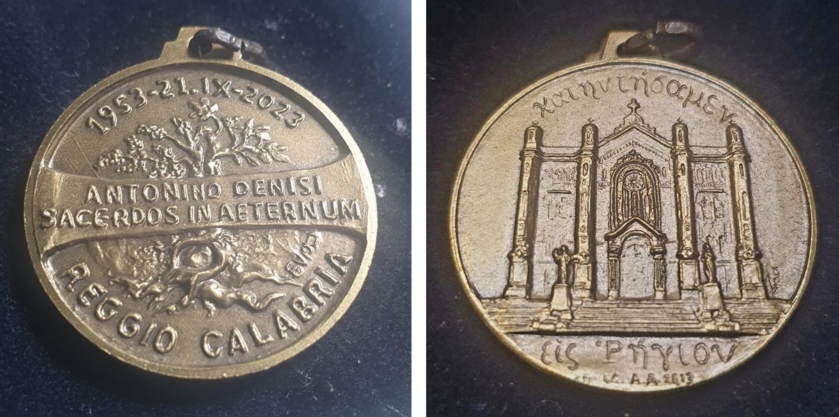 Medaglia in bronzo scultore Fortunato Violi