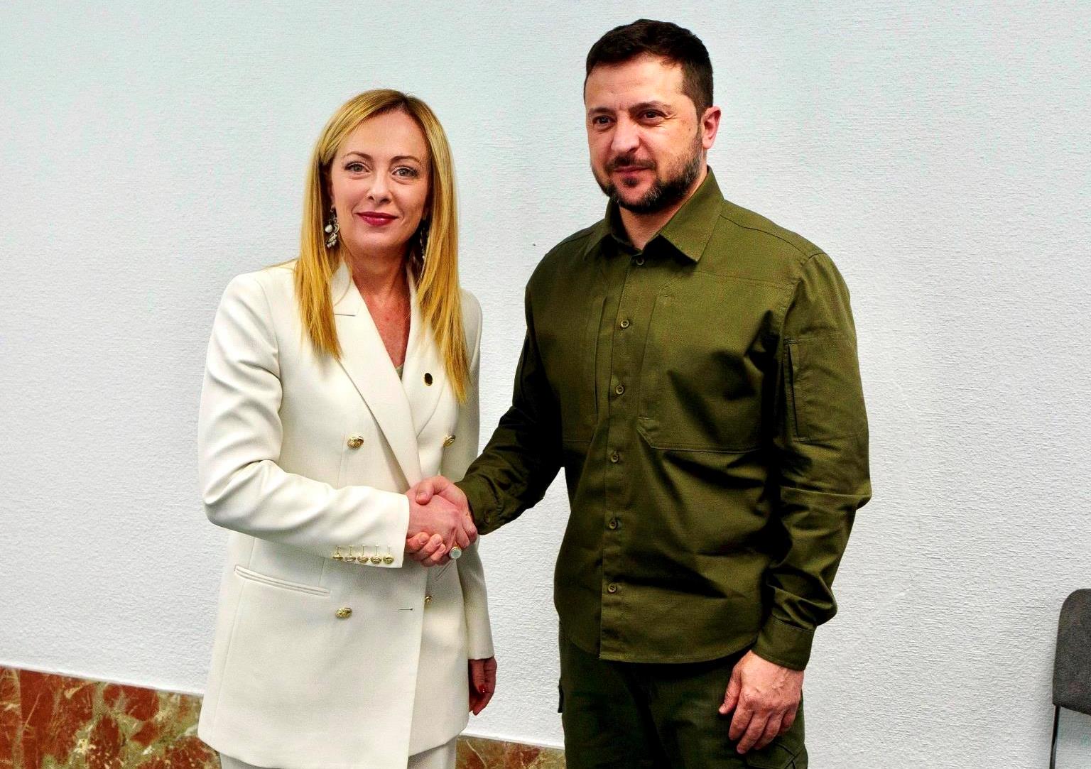 Meloni e Zelensky