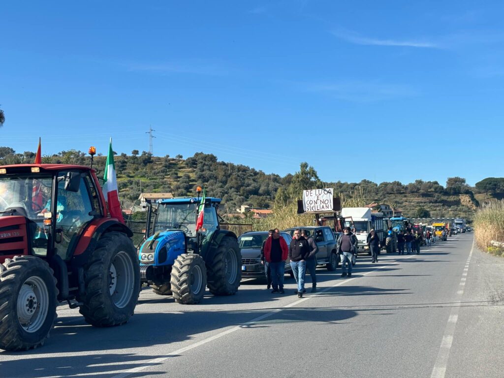 Protesta agricoltori provincia Messina