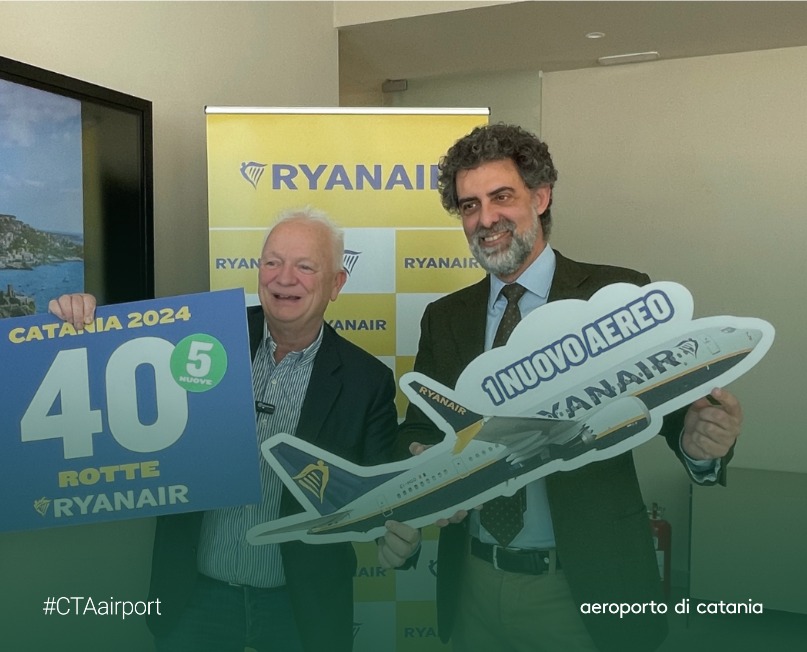 catania aeroporto annunci rotte ryanair