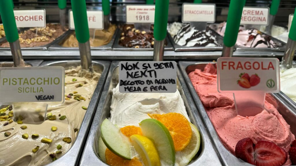 gelato non si jetta nenti