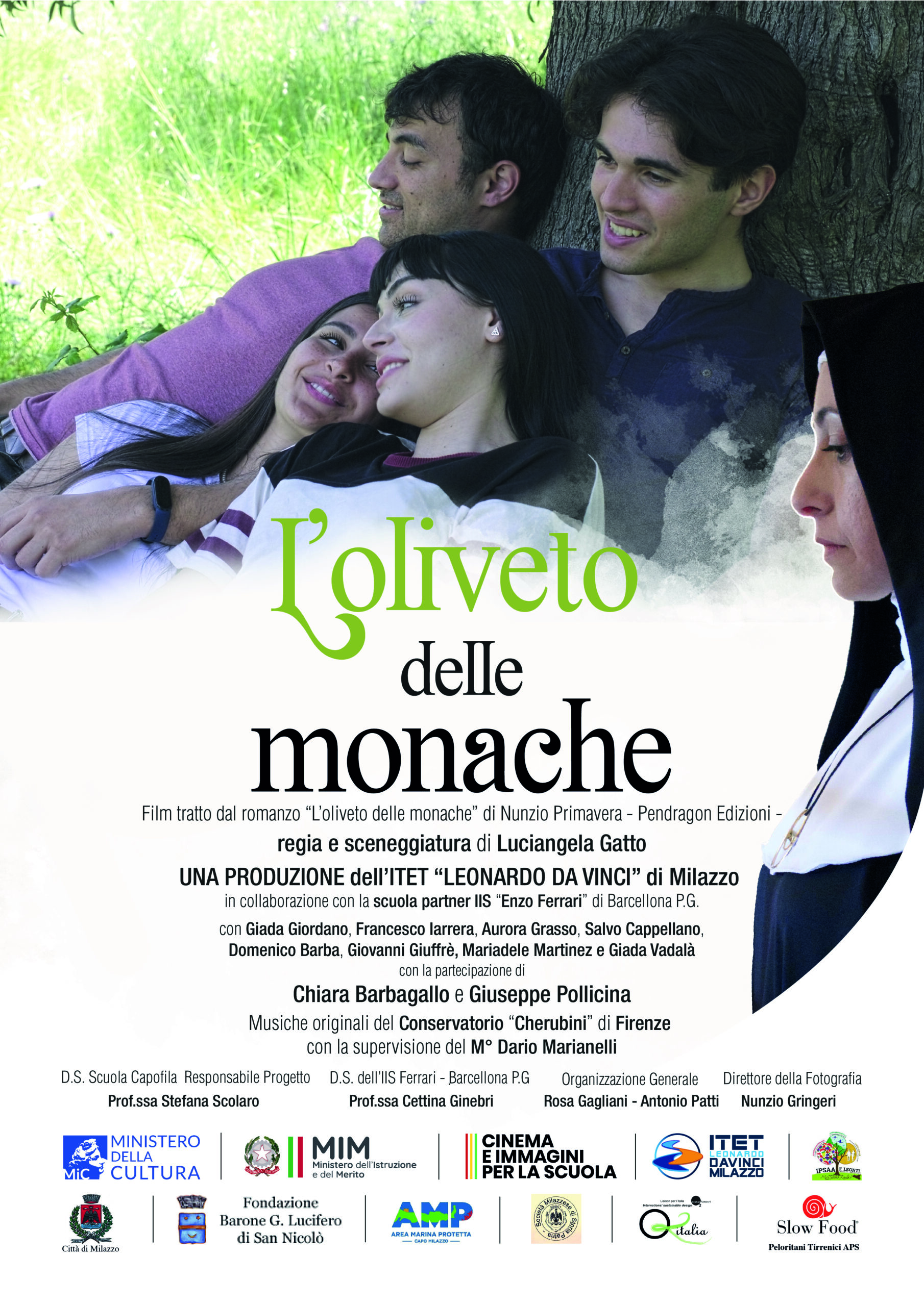 L'Istituto tecnico Leonardo Da Vinci protagonista anche al Milazzo Film Festival di Milazzo dove verrà proiettato il film “L'Oliveto delle monache'