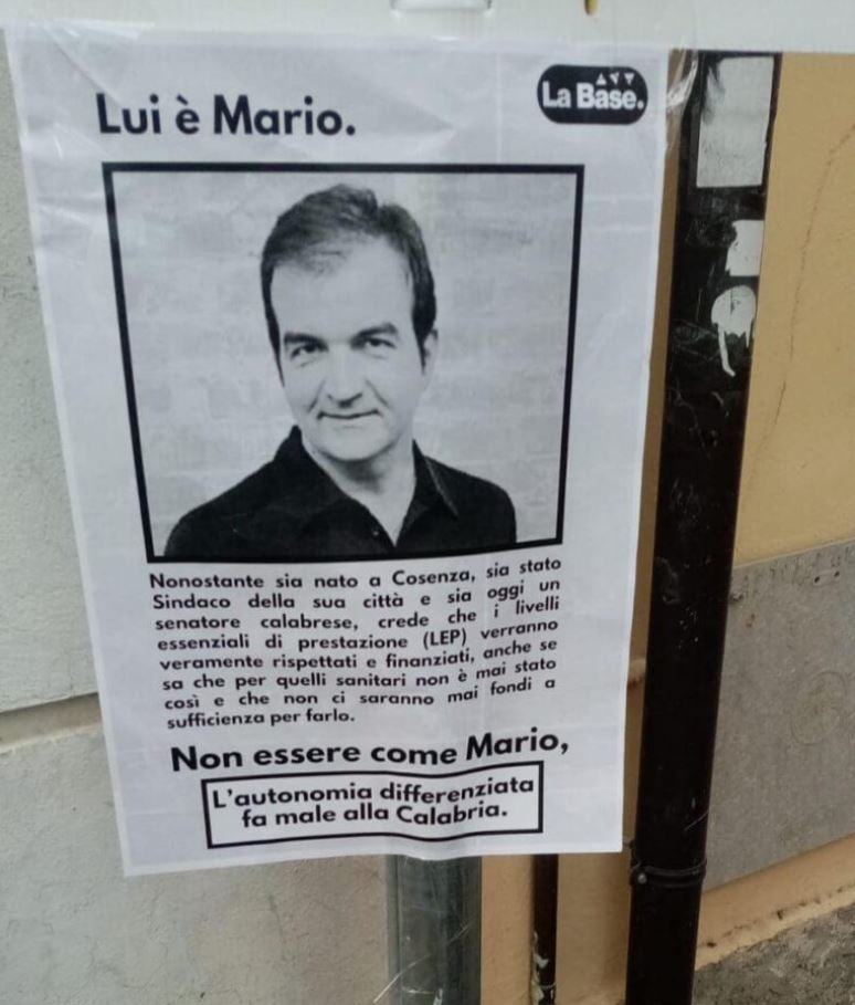 occhiuto autonomia differenziata manifesto