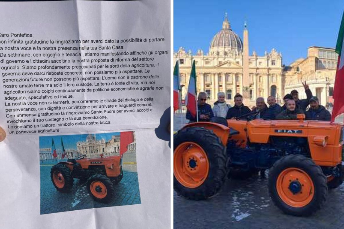 protesta agricoltori vaticano angelus