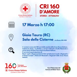 Cri Gioia evento 17 marzo
