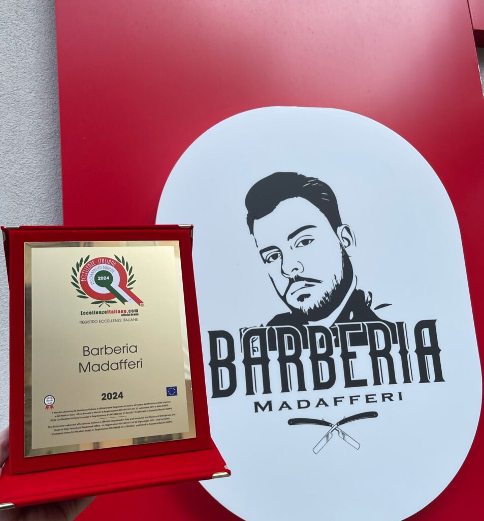Giuseppe Madafferi barbiere premiato da Eccellenze italiane