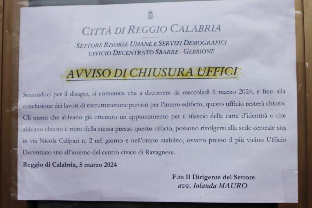 Protesta anziani Centro Sociale Sbarre