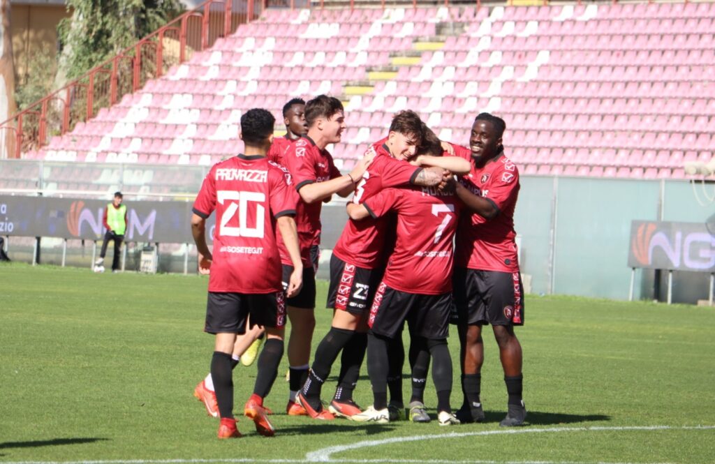 Reggina Fenice Amaranto-Akragas esultanza