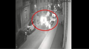 auto rom sperona polizia