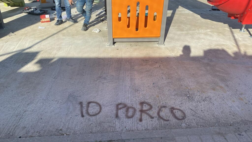 giostre vandalizzate pellaro