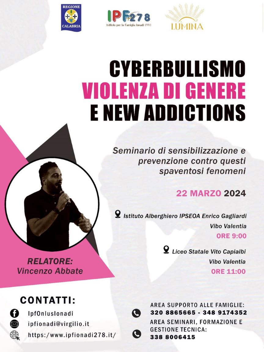 locandina Ionadi cyberbullismo