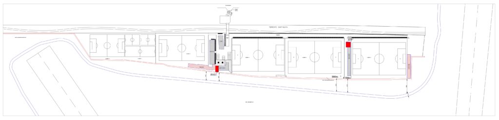 planimetria centro sportivo sant'agata
