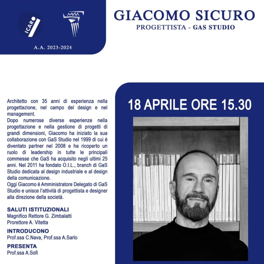 ALUMNI 18 aprile – Giacomo Sicuro
