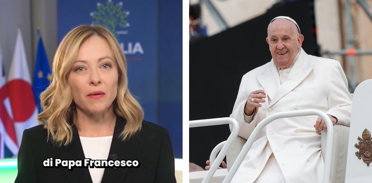 Giorgia Meloni e Papa Francesco