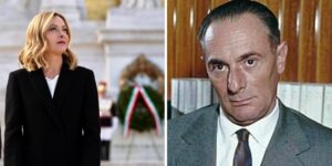 Giorgia Meloni ed Enrico Mattei
