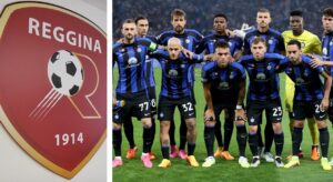 Logo Reggina e squadra Inter