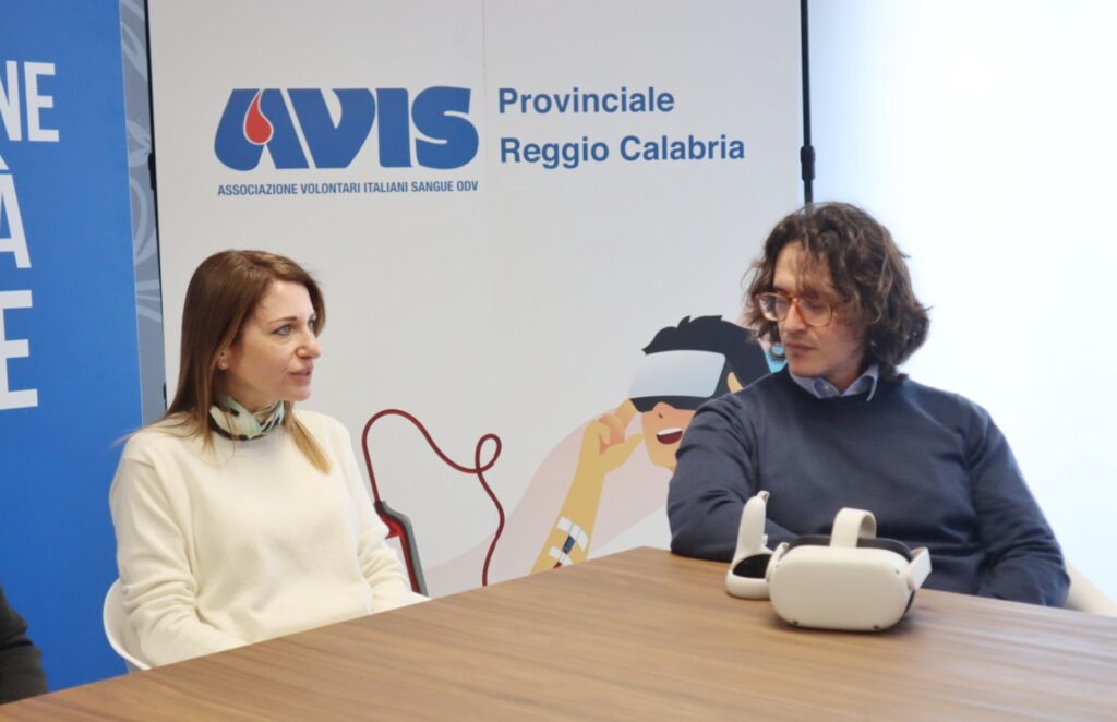 Presentazione progetto Avis Reggio Calabria con visori virtuali
