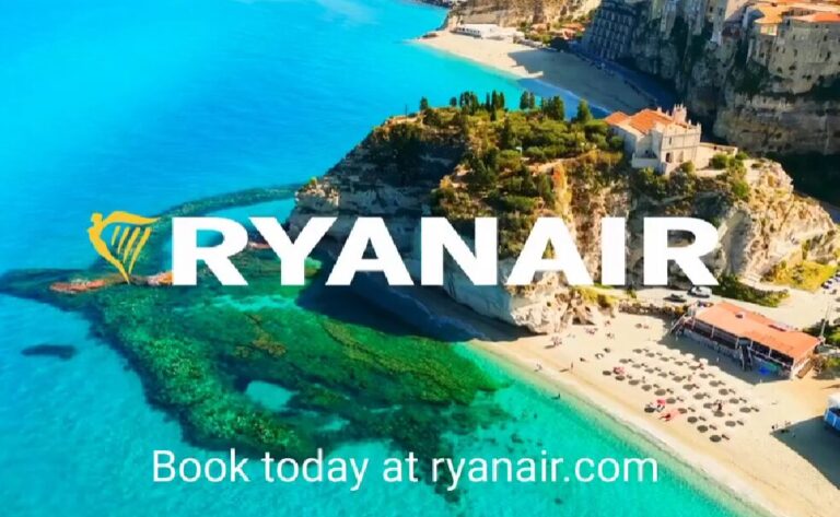 Screen video Ryanair sulla Calabria