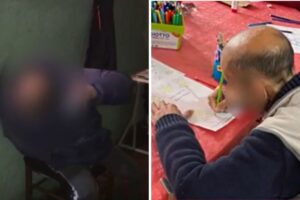 disabile preso a cinghiate