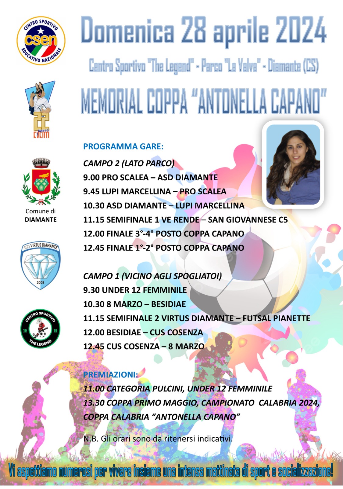 locandina memorial Antonella Capano