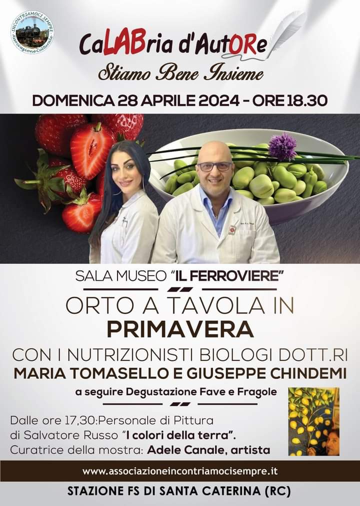 locandina orto a tavola in primavera incontriamoci sempre