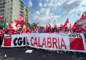manifestazione cgil calabria