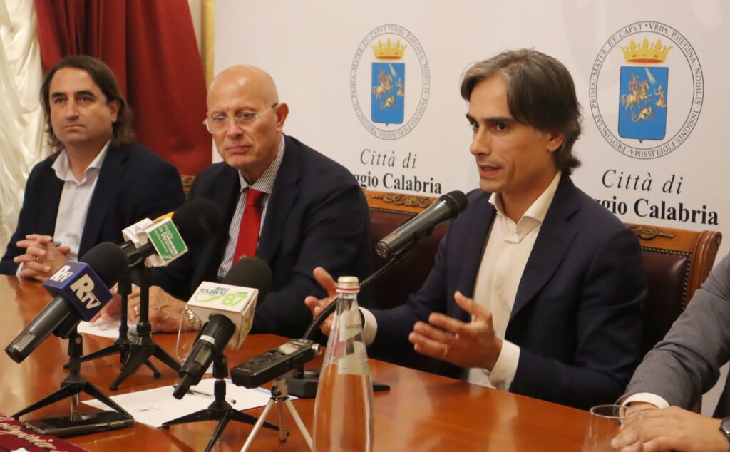 Conferenza stampa Reggina con Ballarino Falcomatà e Scuncia