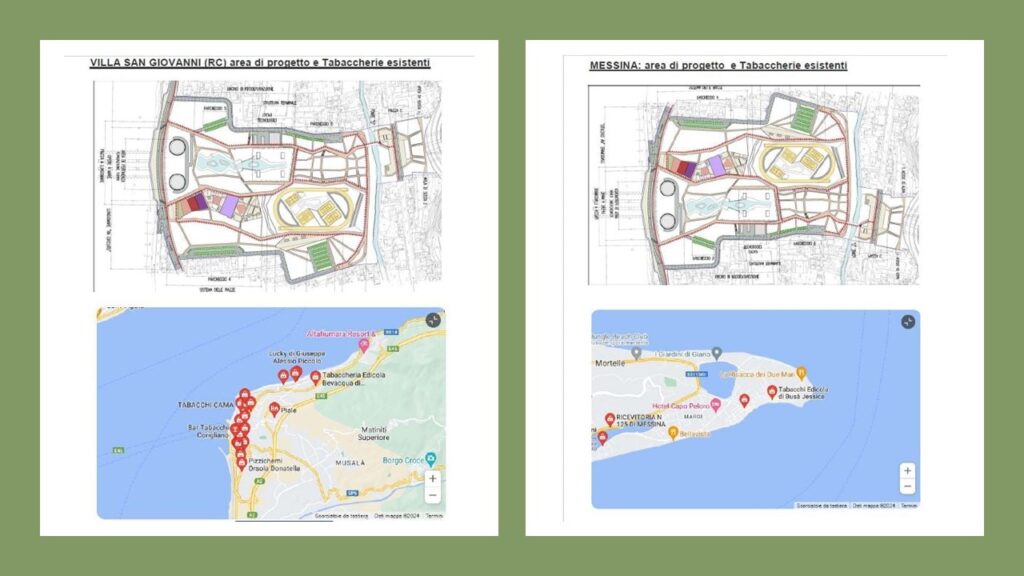 Espropri tabaccherie di Villa San Giovanni e Messina