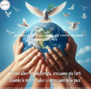 Locandina Giornata internazionale del vivere insieme in pace 2024