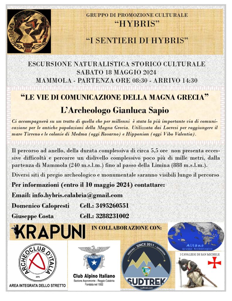 Locandina Hybris Sentiero dei Greci