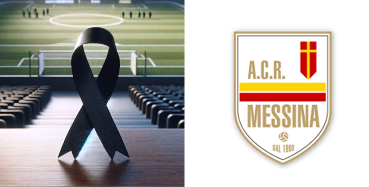 Lutto e logo Acr Messina