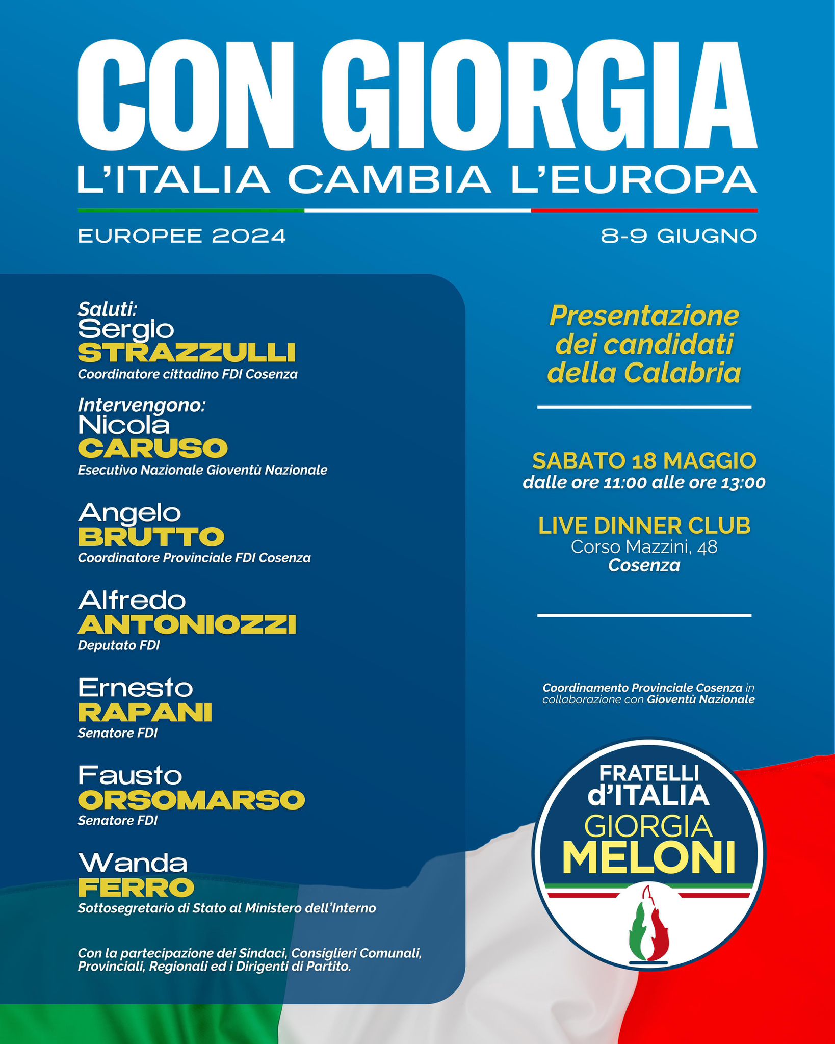 locandina FdI Cosenza