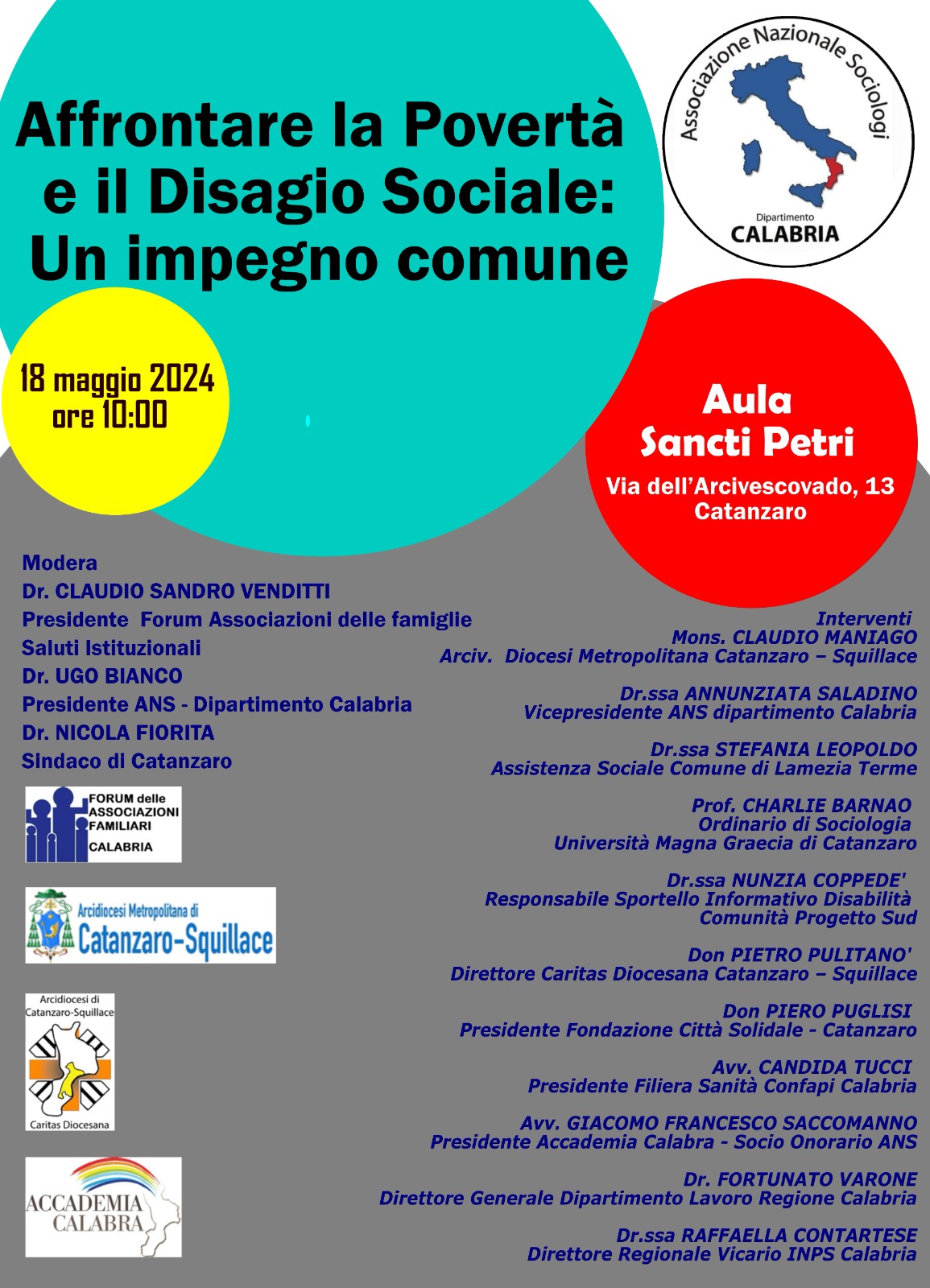 locandina povertà e disagio sociale