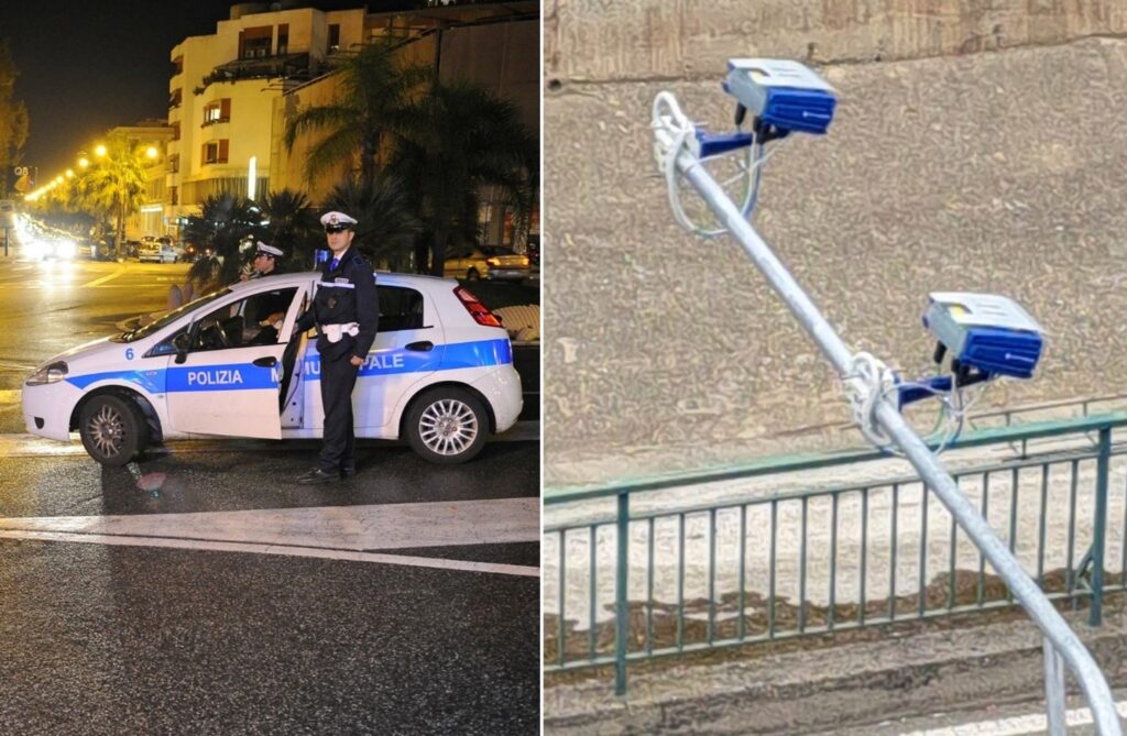 polizia municipale telecamere bretelle reggio calabria