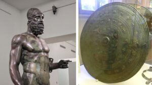 scudo bronzi di riace