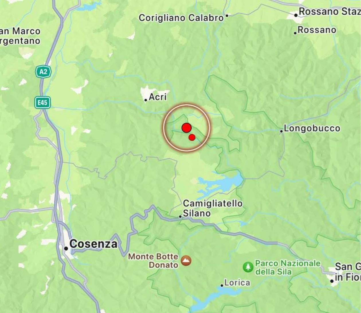 terremoto sila