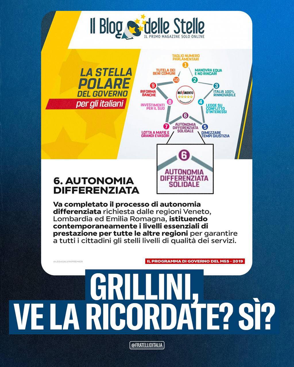Autonomia differenziata M5S