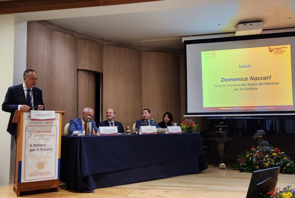 Console Marocco in Calabria Naccari al congresso Rotary