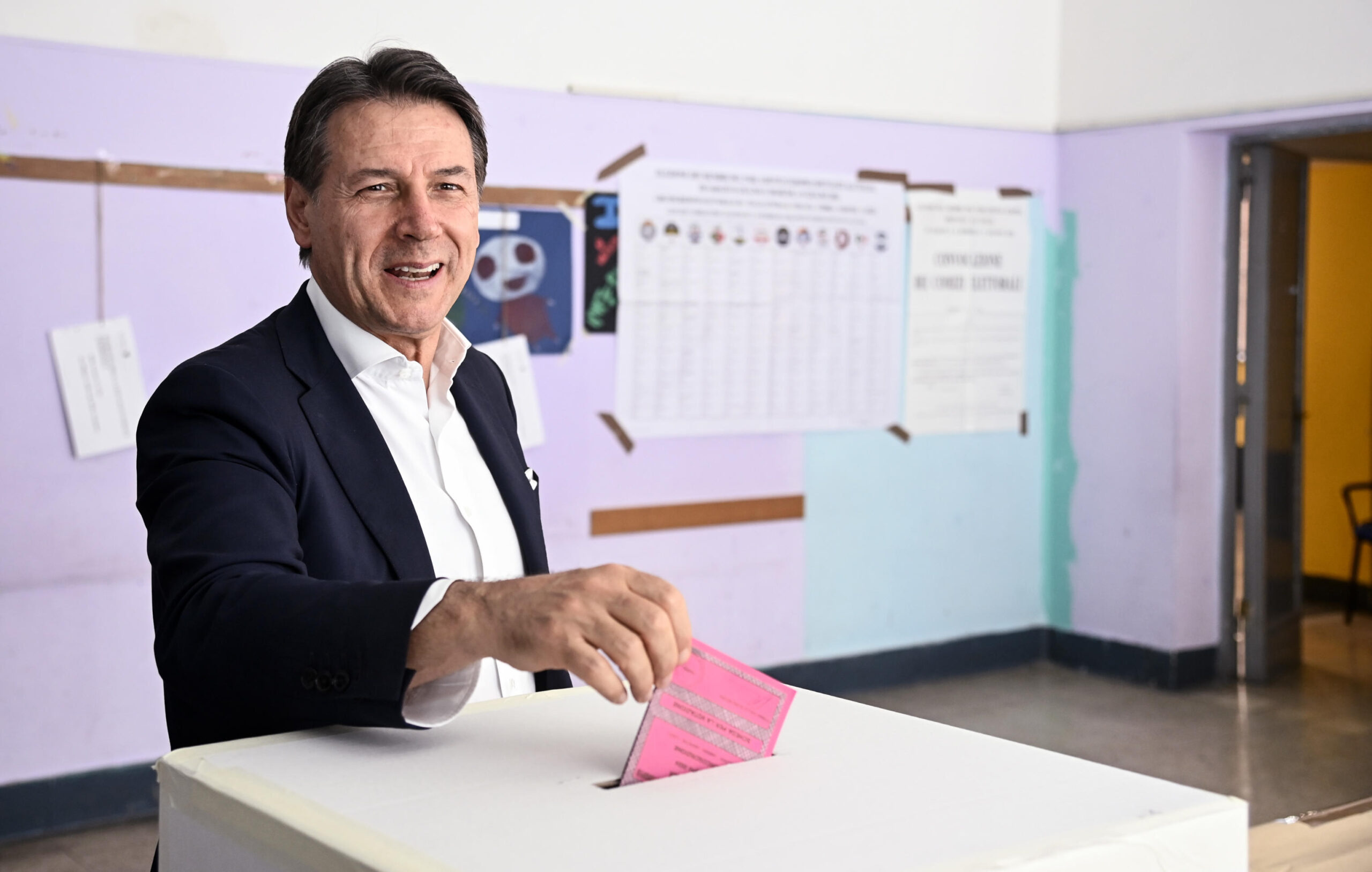 Il voto del presidente M5S Giuseppe Conte