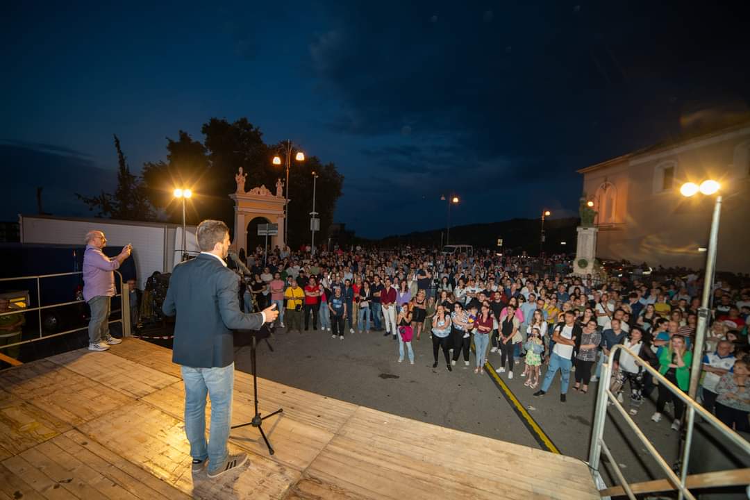 Flavio Stasi comizio