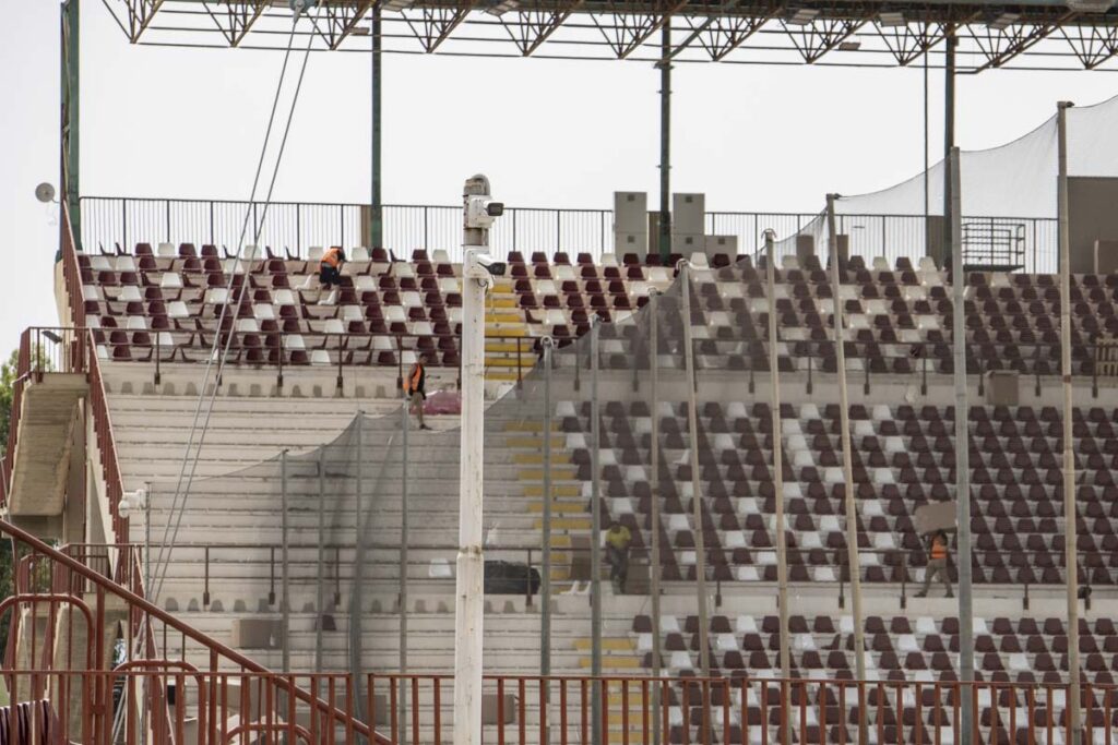 Lavori stadio Granillo