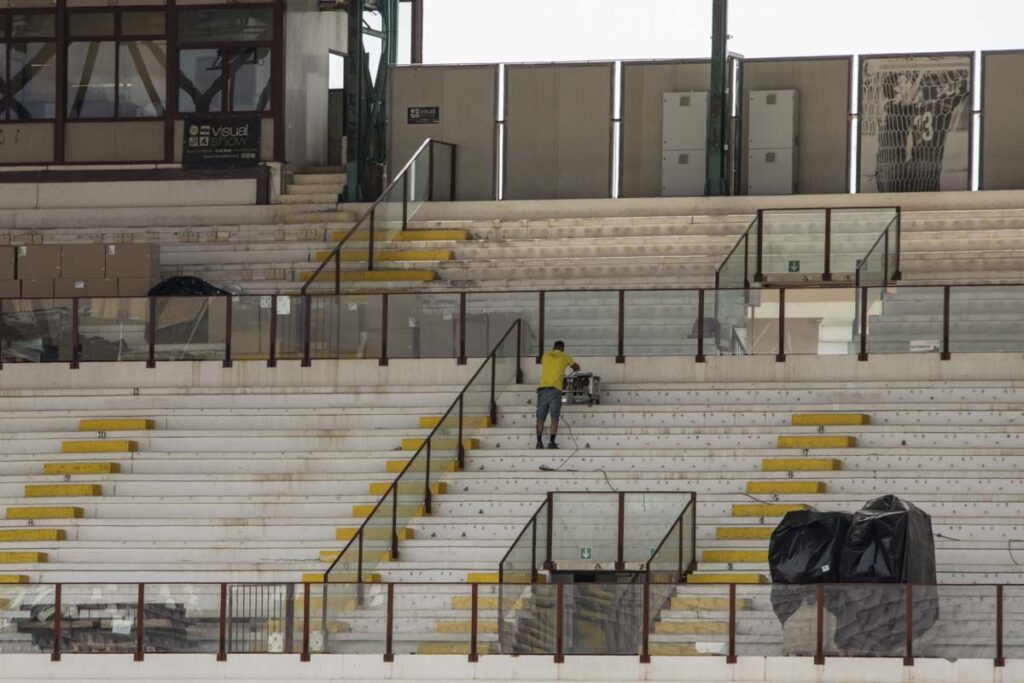 Lavori stadio Granillo