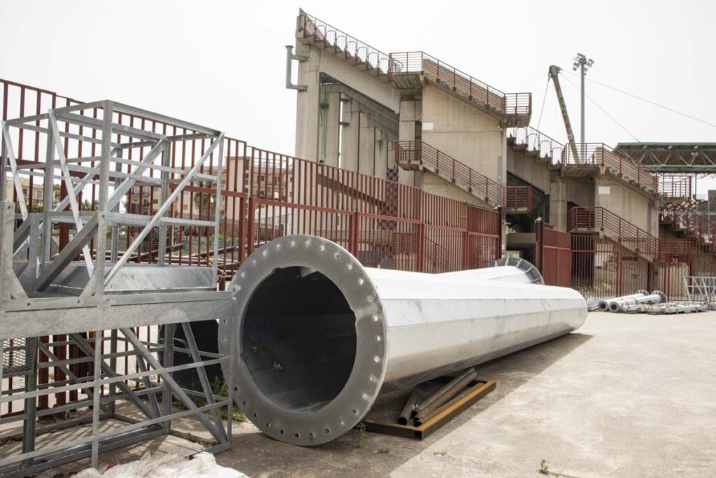 Lavori stadio Granillo