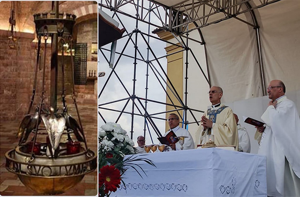 L’olio che alimenta la lampada votiva tomba di San Francesco ad Assisi
