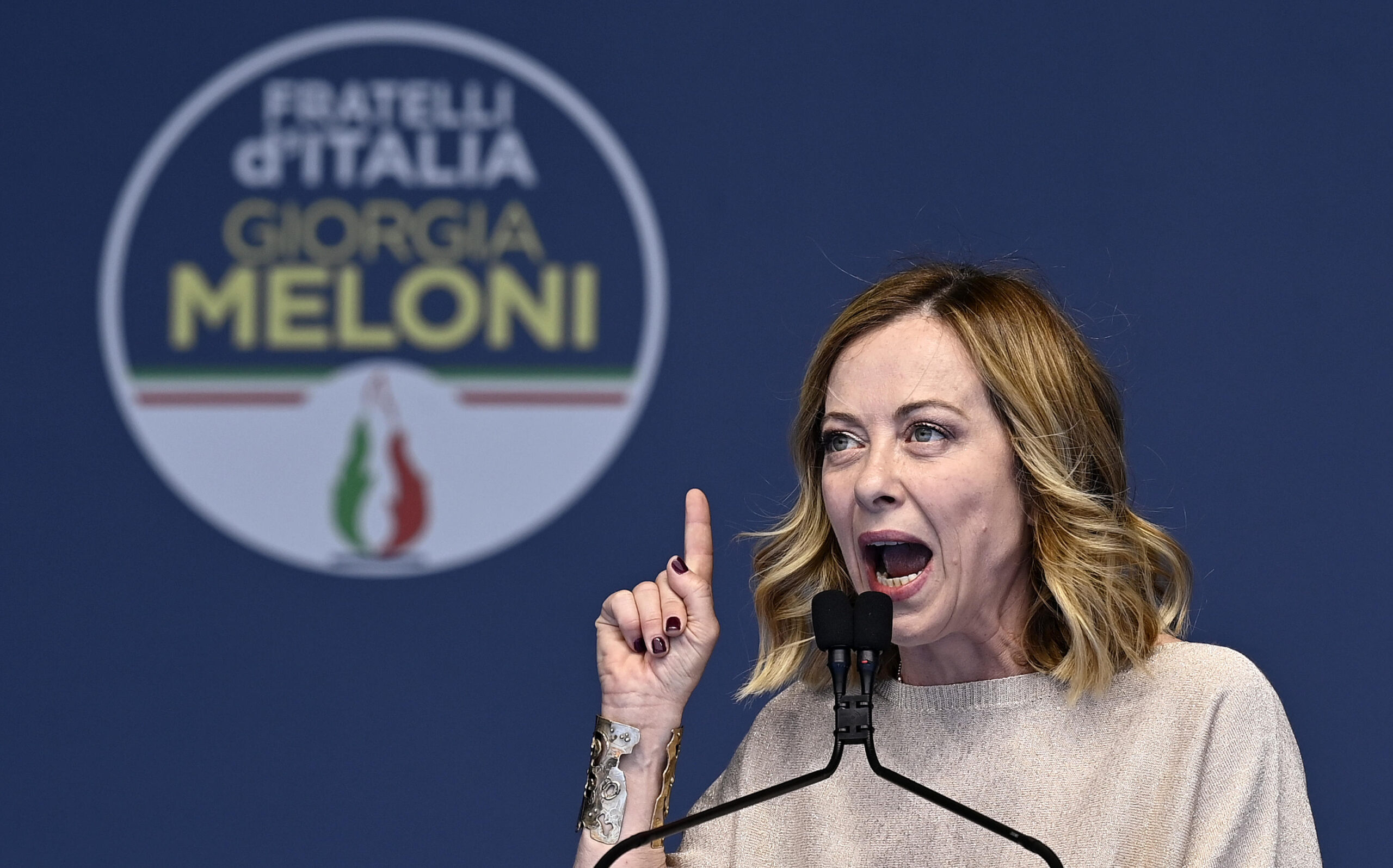 MELONI CHIUDE LA CAMPAGNA ELETTORALE DI FDI A ROMA