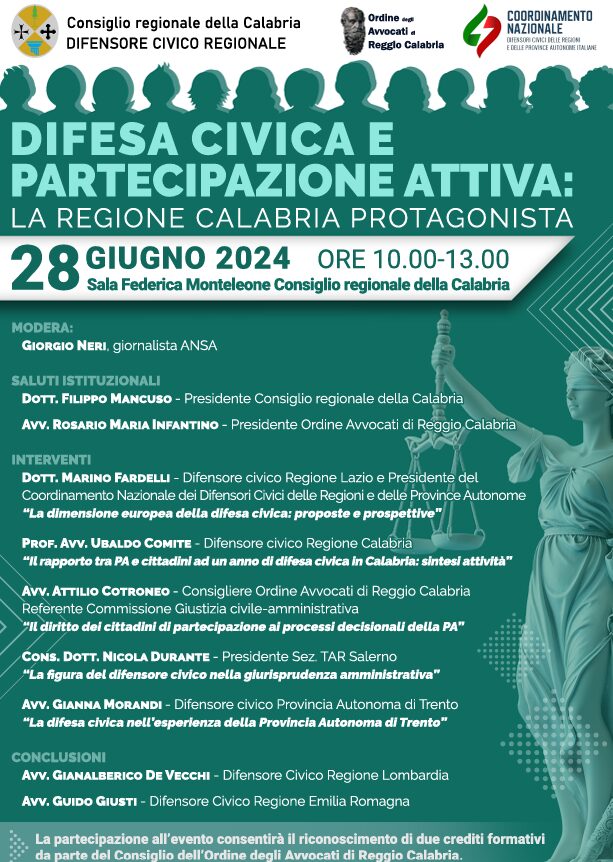 convegno difensore civico reggio calabria