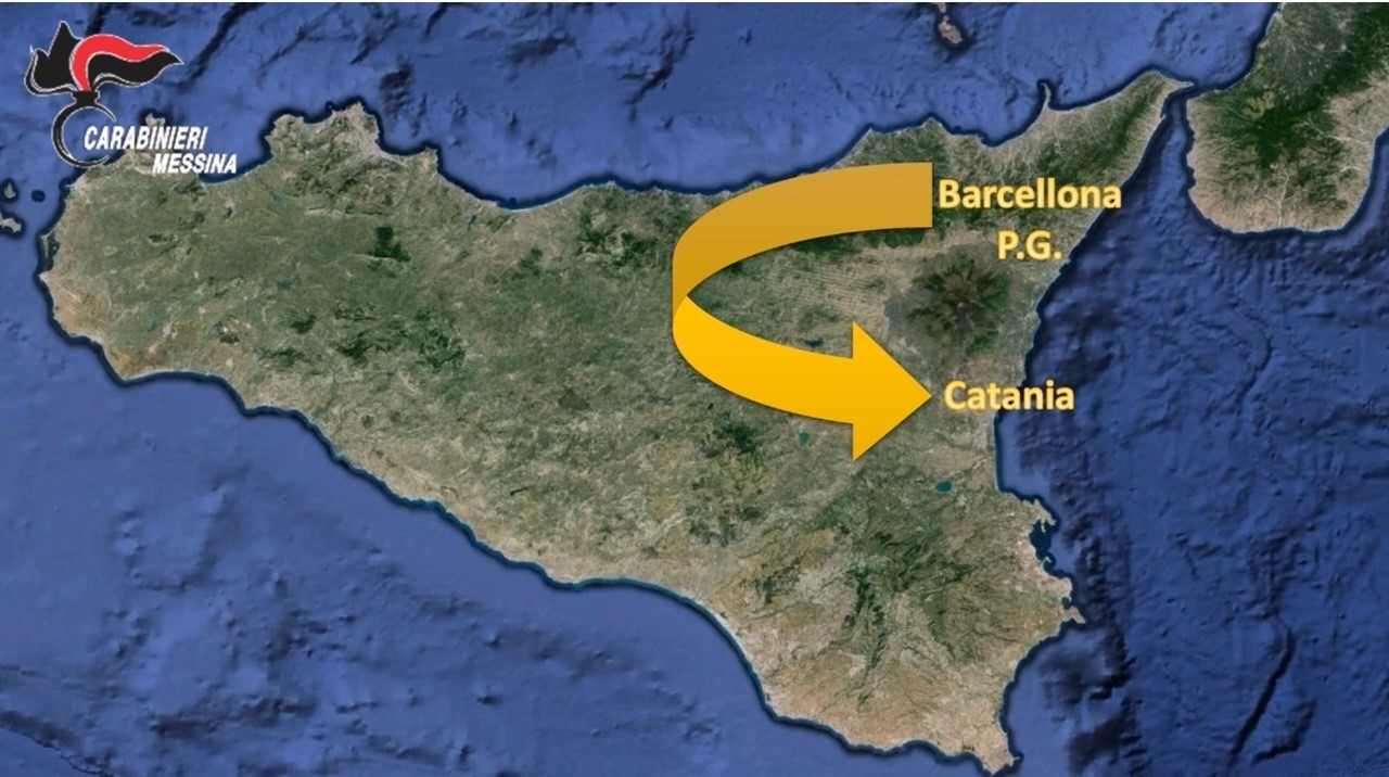 foto smistamento droga barcellona p.g. - catania