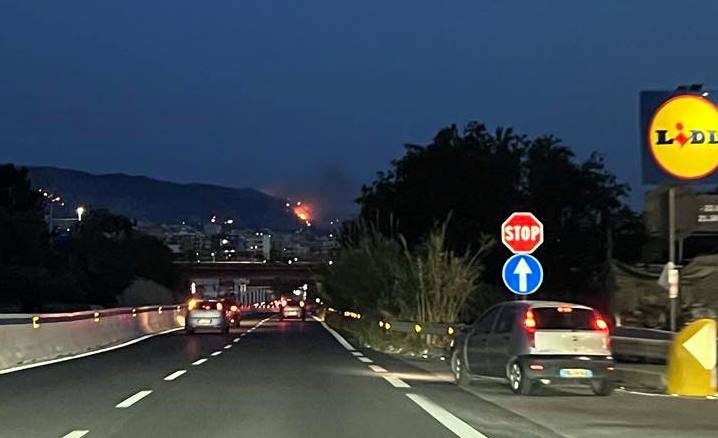incendio colline pellaro